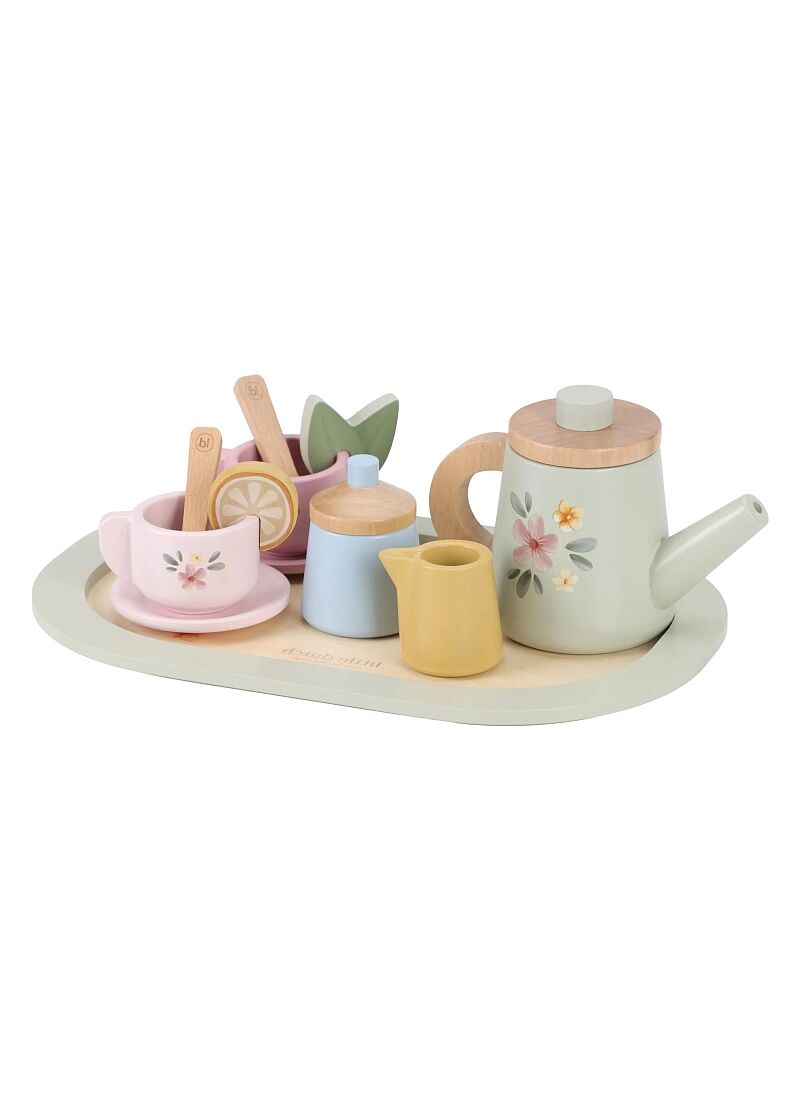 WOODEN TEA SET