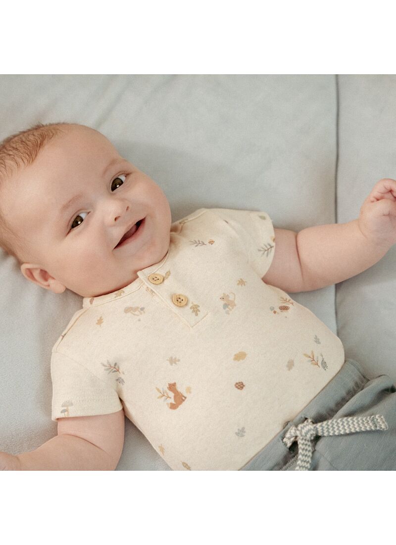 ORGANIC COTTON BODYSUIT FOREST NATURE