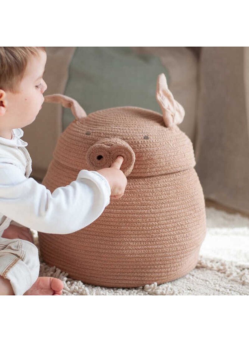 BASKET PEGGY THE PIG (32X30)