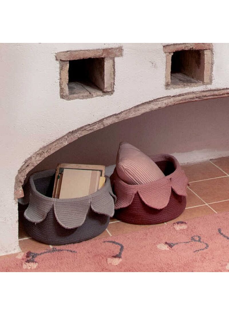 BASKET PETALS ASH ROSE (20x33)