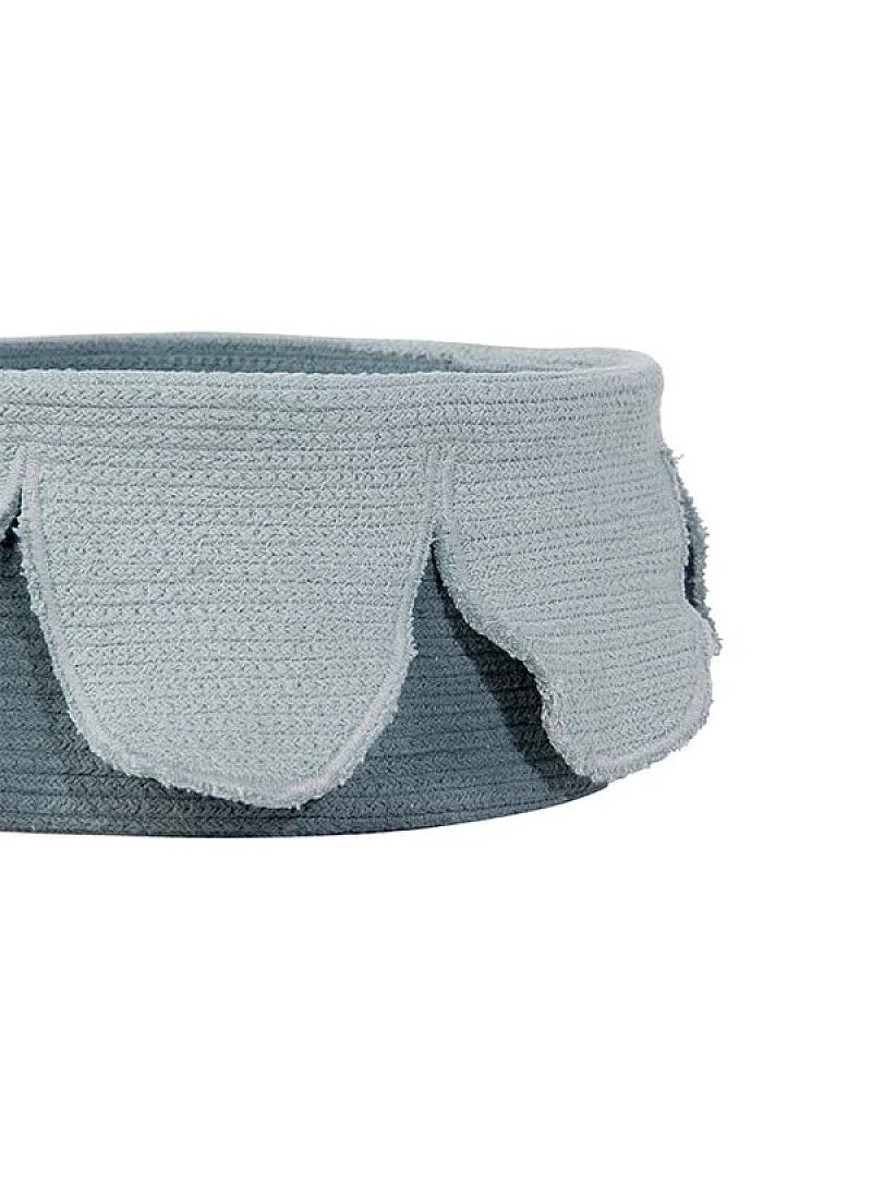 BASKET PETALS VINTAGE BLUE - DARK GREEN (20x33)