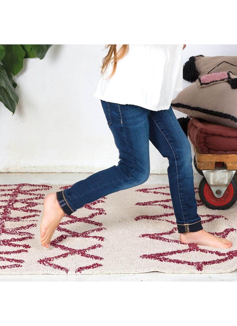 RUG BEREBER BURGUNDY (120X160)