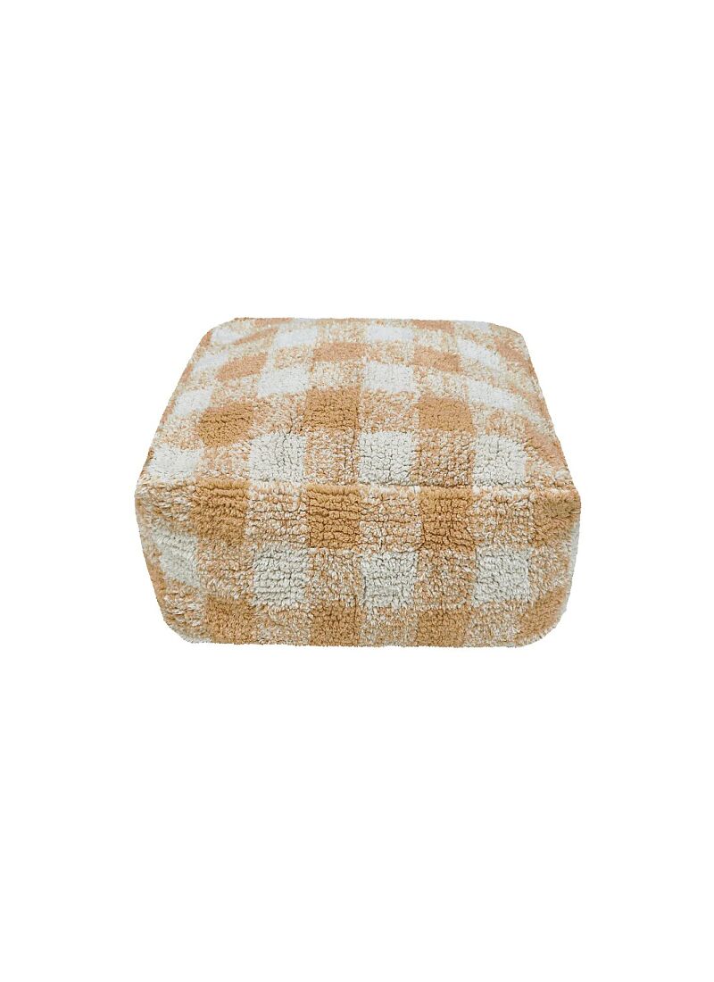 FLOOR CUSHION VICHY HONEY