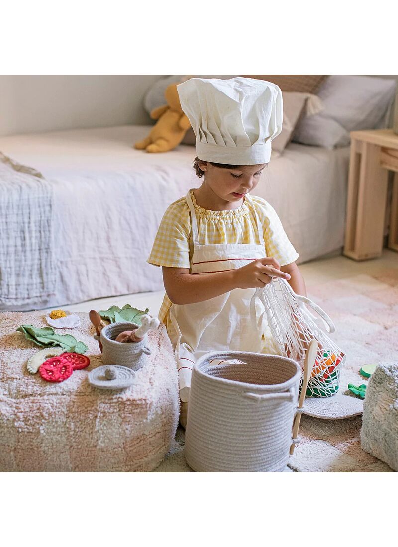 FLOOR CUSHION VICHY ROSE