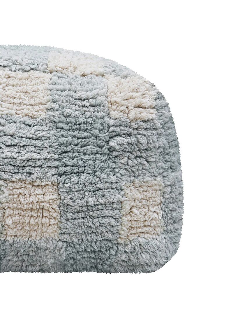FLOOR CUSHION VICHY BLUE SAGE