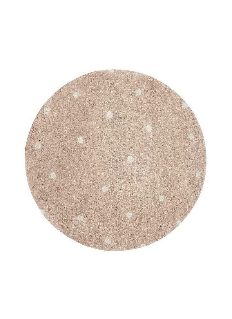 RUG ROUND DOT ROSE (140CM)