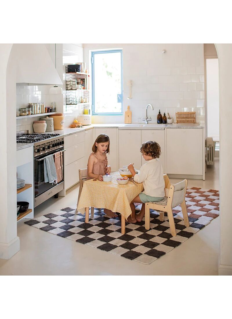 RUG KITCHEN TILES TOFFEE (120X160)