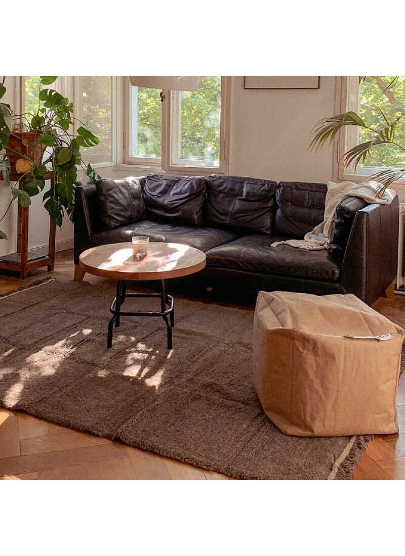 CARPET WOOLABLE STEPPE SHEEP BROWN (80X140)