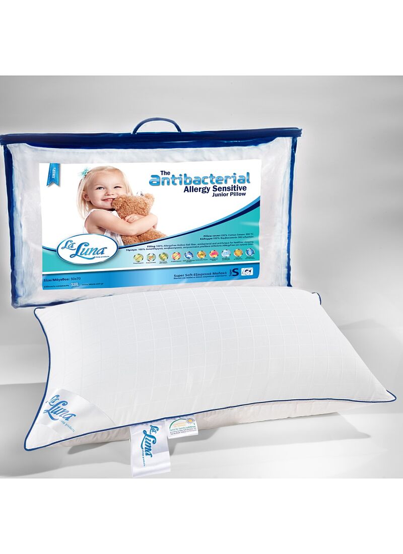 SLEEPING PILLOW JUNIOR ANTIBACTERIAL SOFT
