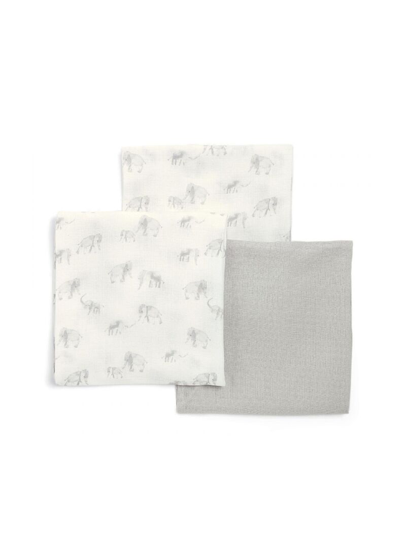 MUSLIN BLANKET (3PCS) ELEPHANT