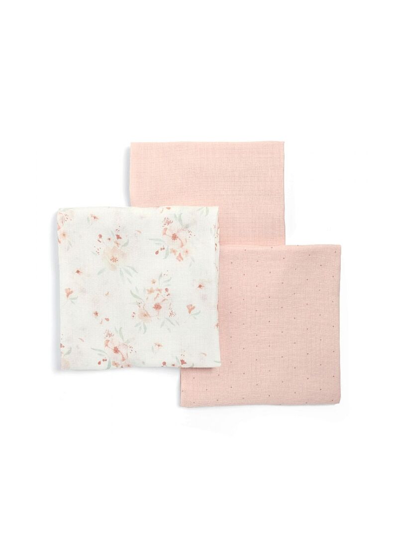MUSLIN BLANKET (3PCS) FLORAL