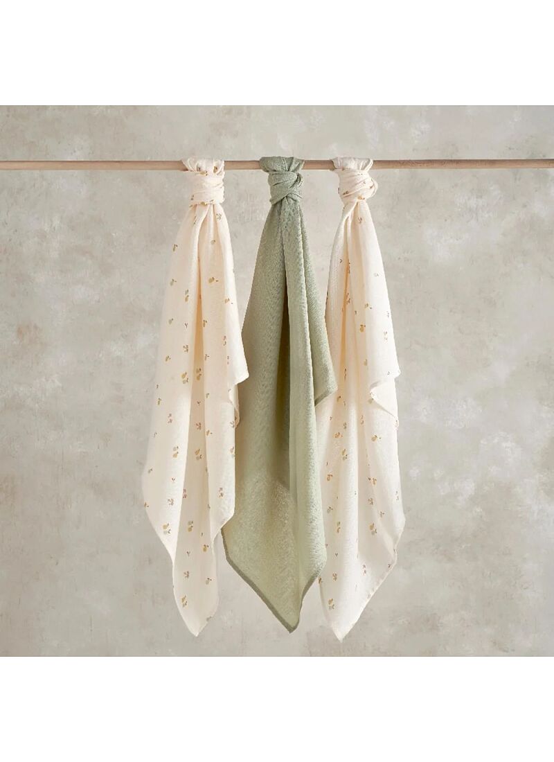 MUSLIN BLANKET (3PCS) ORCHARD