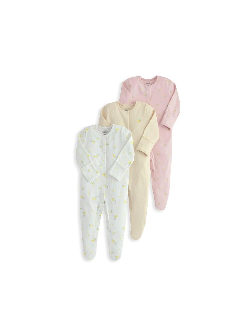 SLEEPSUITS 3PCS LEMON