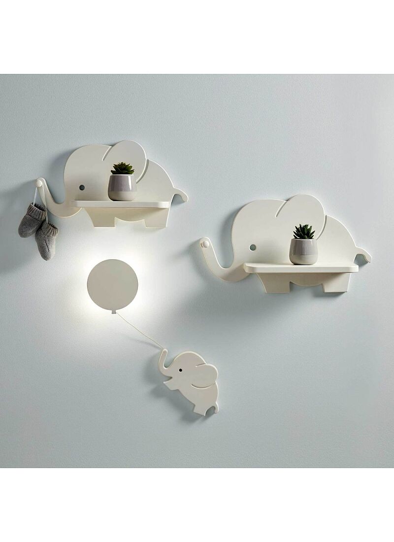 SHELVES & NIGHT LIGHT ELEPHANT