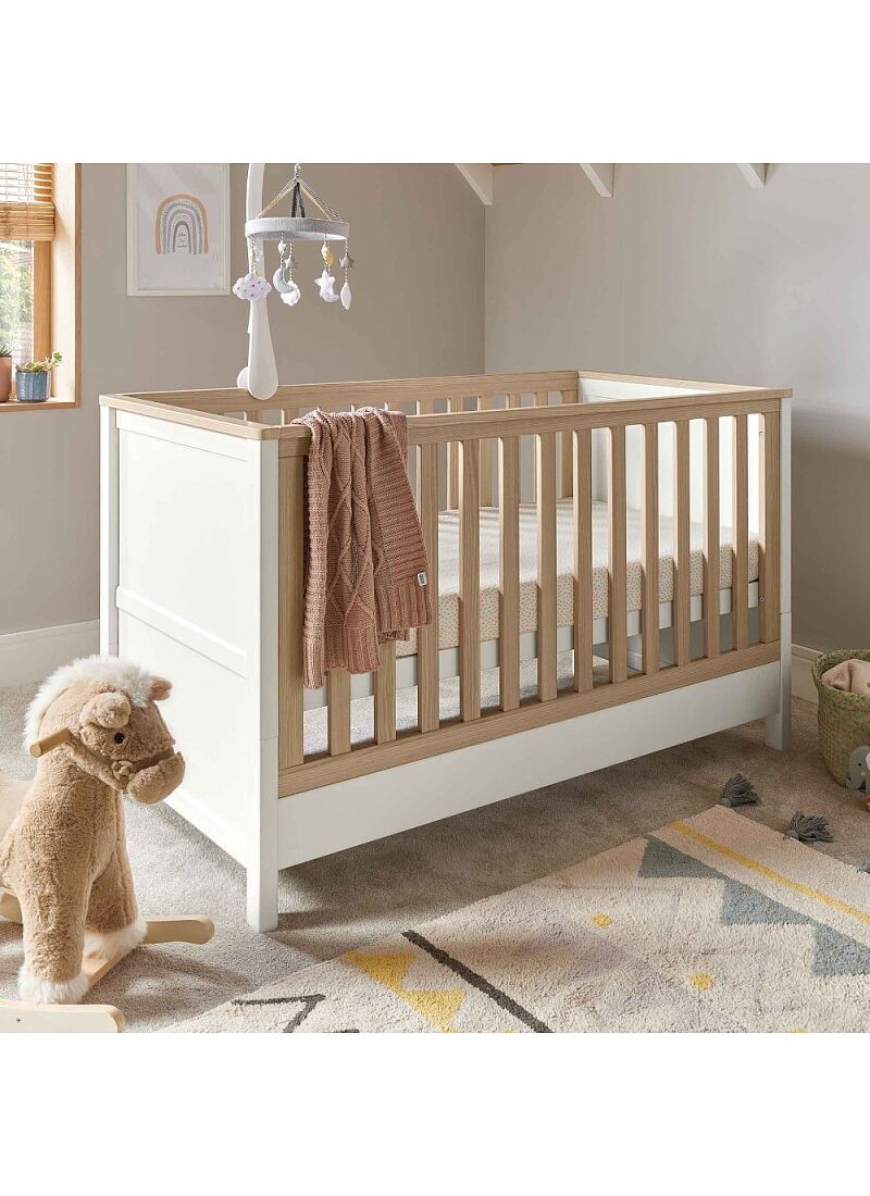 CRIB & DRESSER-CHANGER UNIT HARWELL WHITE/NATURAL
