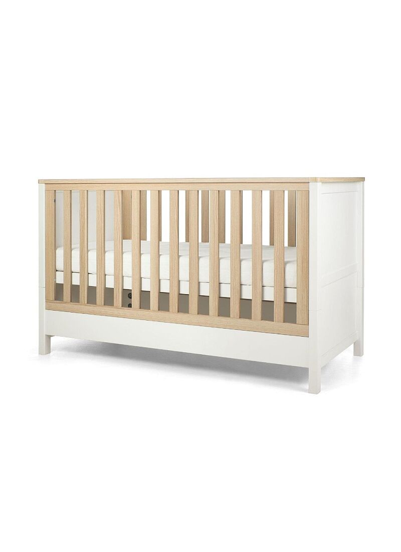 CRIB HARWELL WHITE/NATURAL