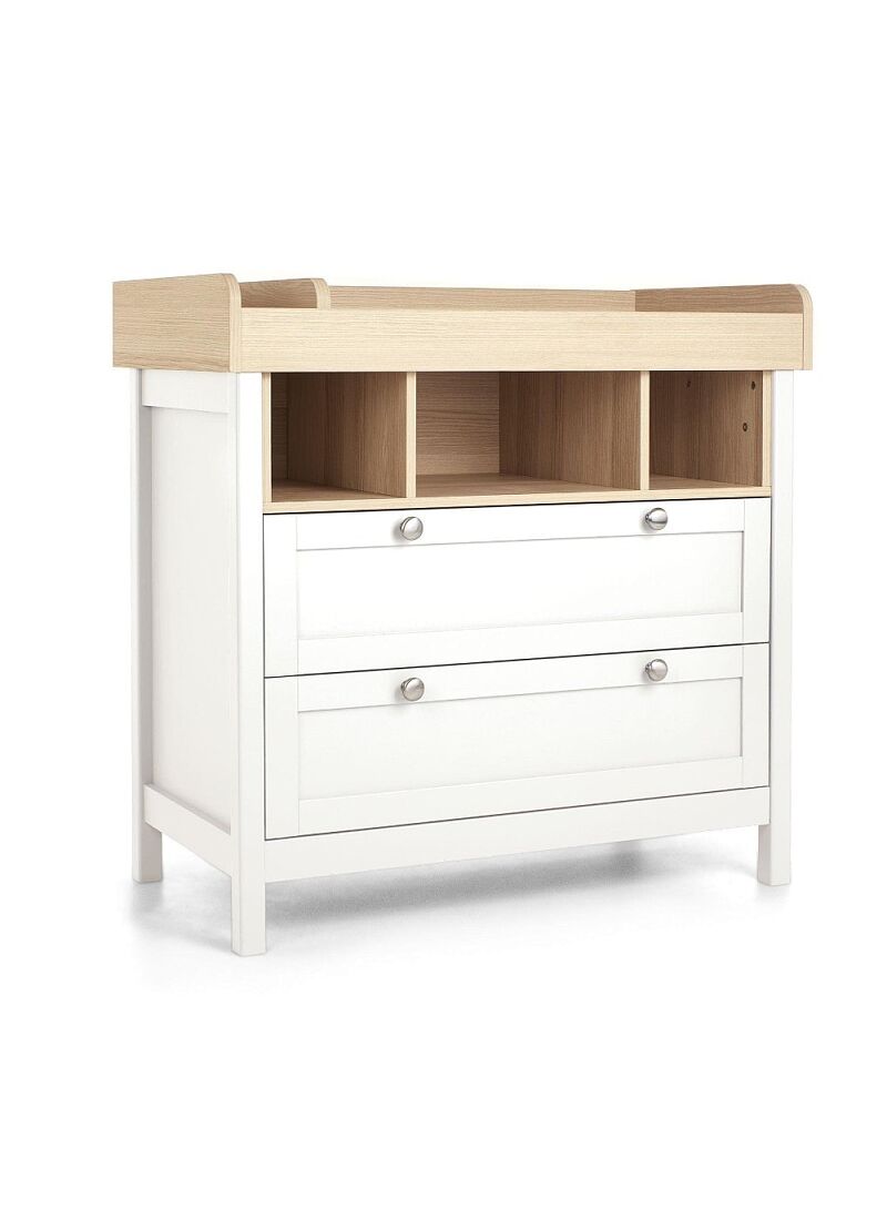 CRIB & DRESSER-CHANGER UNIT HARWELL WHITE/NATURAL