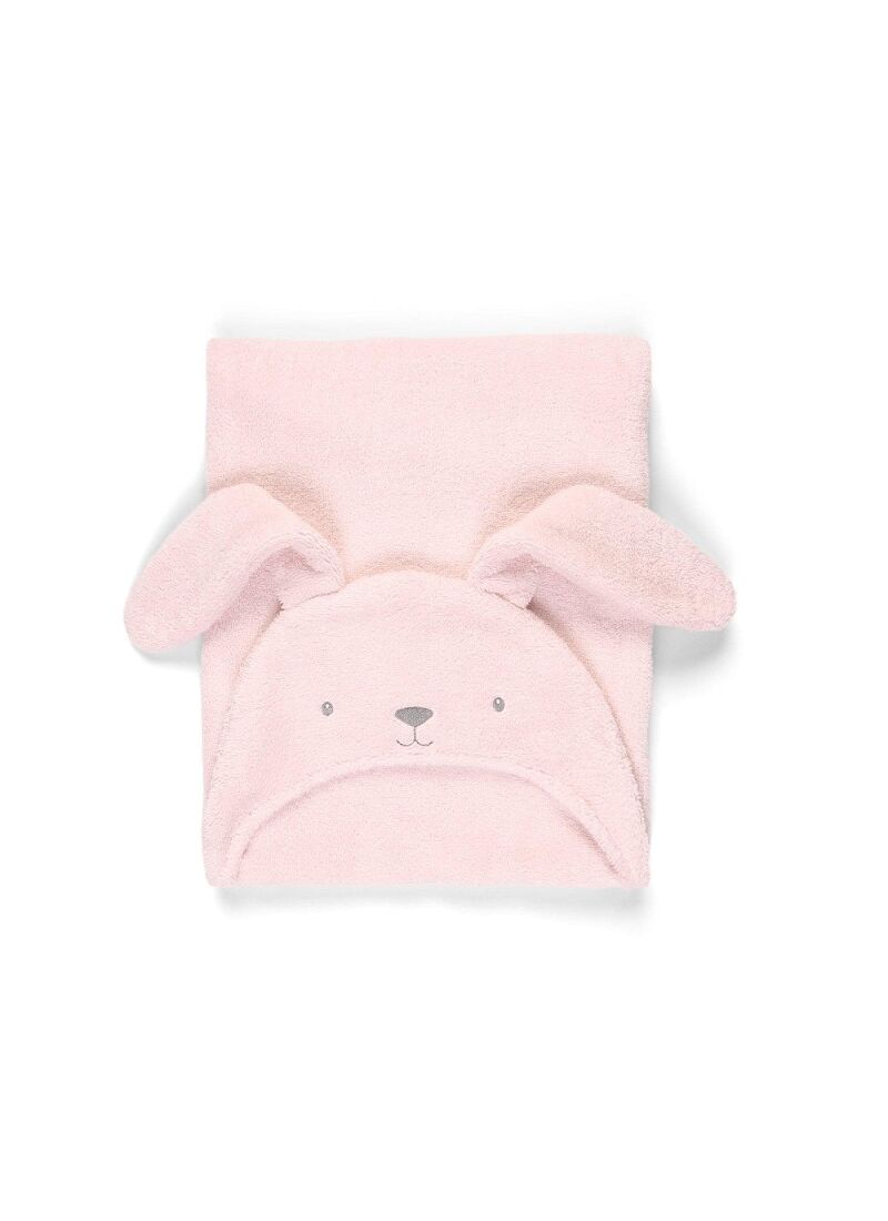 HOODED TOWEL BUNNY PINK