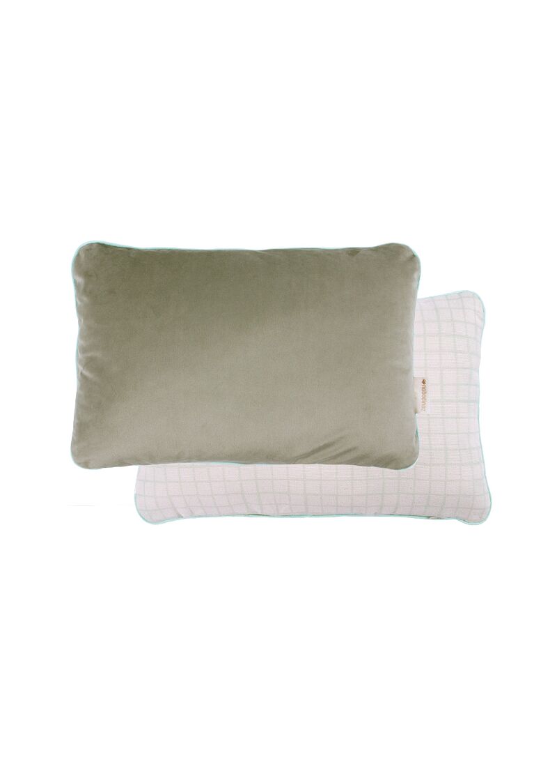 DOUBLE SIDED DECORATIVE PILLOW (44x28)  VELVET OLIVE GREEN