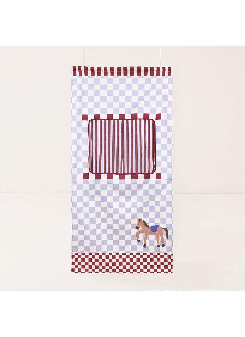 PUPPET SHOW BLUE CHECKS HORSE
