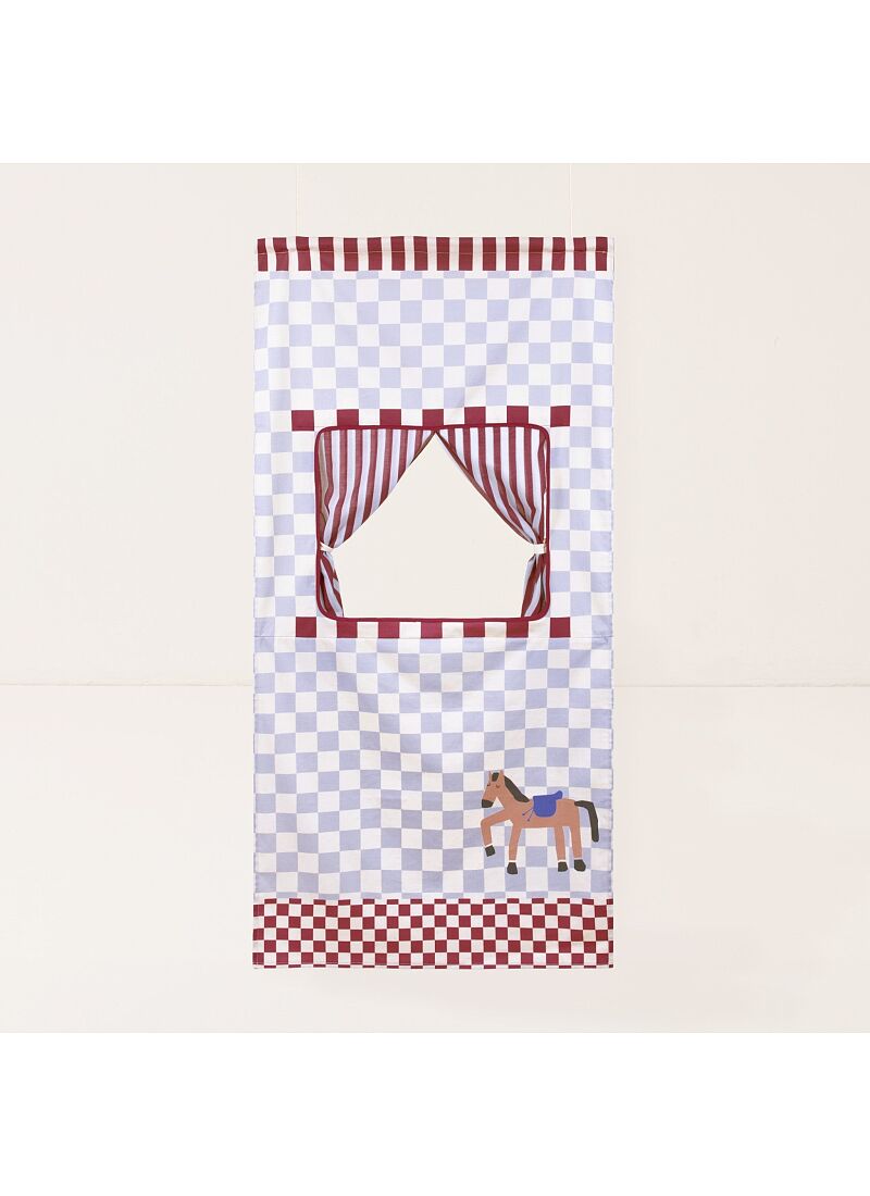 PUPPET SHOW BLUE CHECKS HORSE