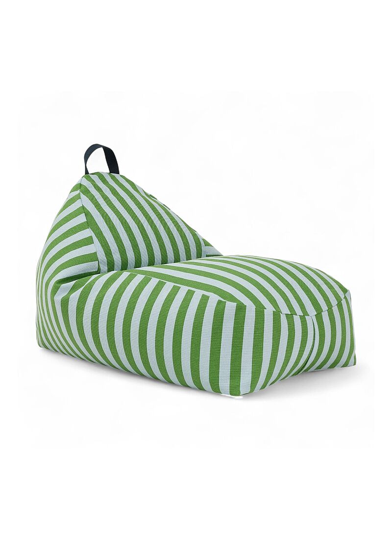 FLOOR CUSHION GREEN BLUE STRIPES
