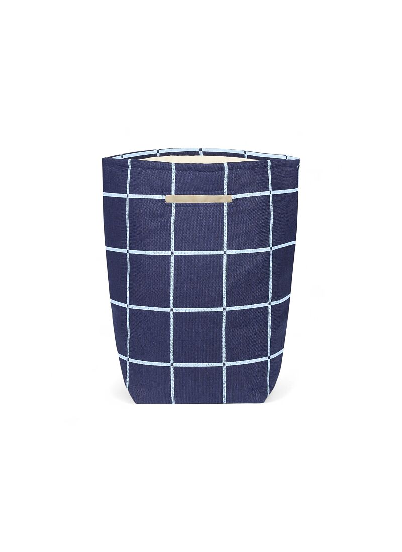 BASKET WINDOPANE VINTAGE EFFECT NAVY BLUE