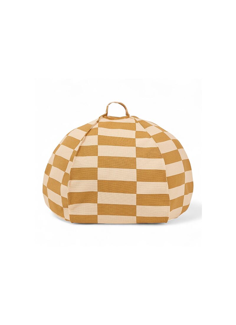 FLOOR CUSHION MUSTARD & SAND TILES