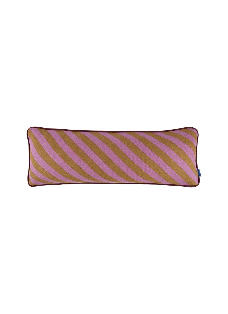 CUSHION (70x25) PINK CURRY STRIPES