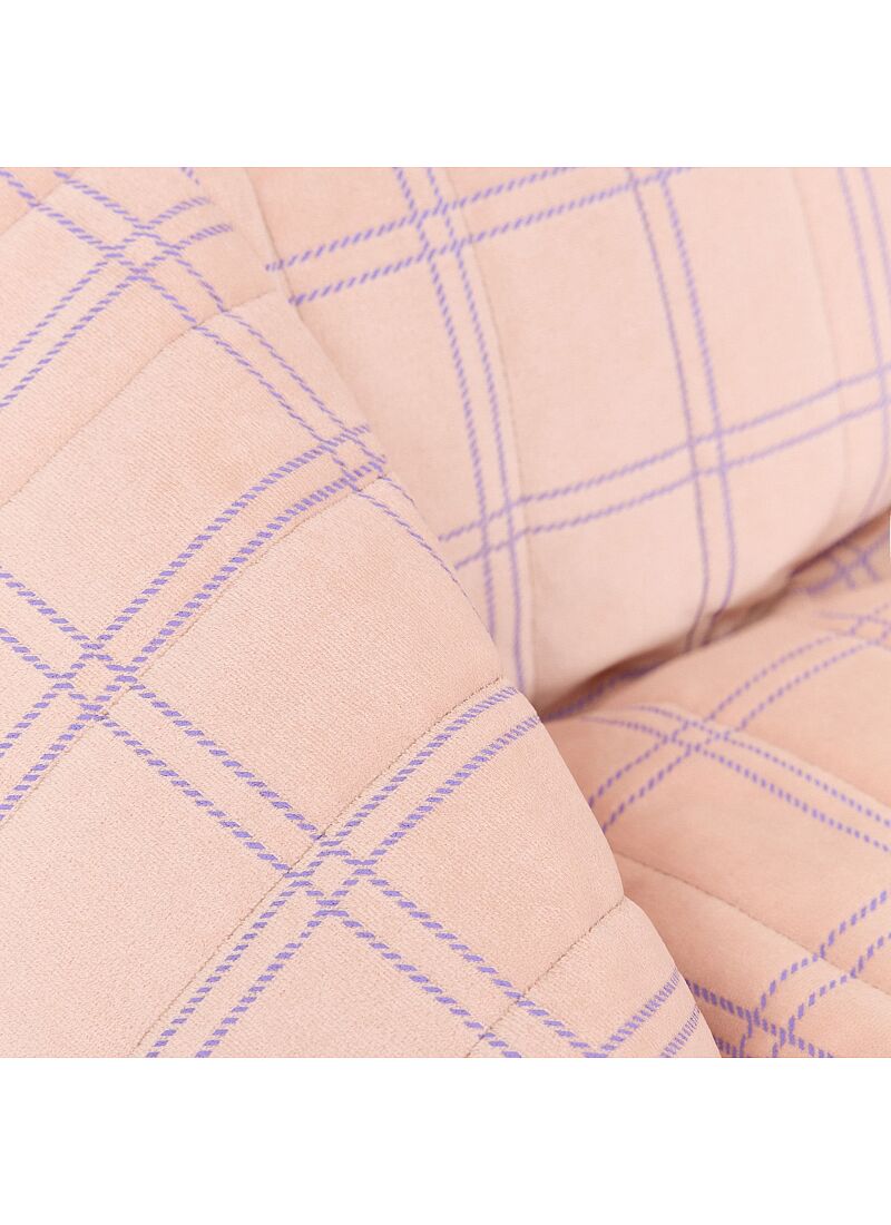 BEANBAG ARMCHAIR WINDOWPANE CHELSEA PINK PURPLE