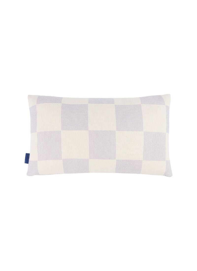 CUSHION (50x30) BLUE INK CHECKS