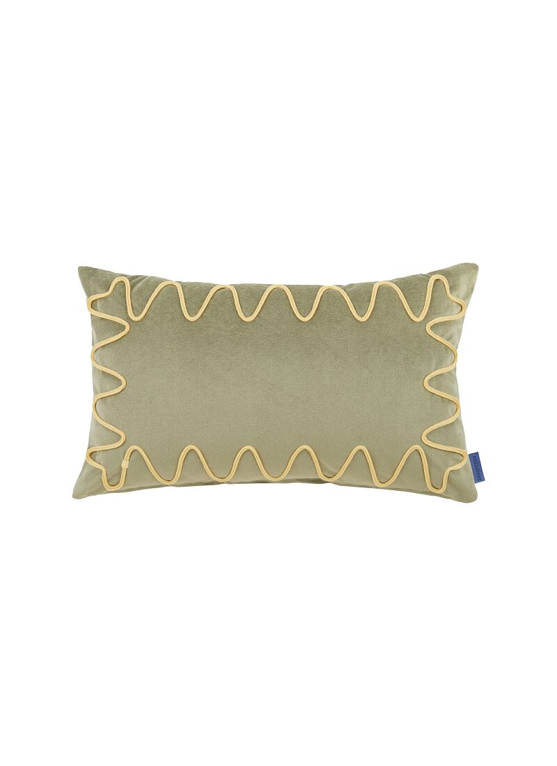 CUSHION (48x30) VELVET LIGHT GREEN