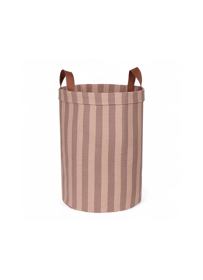 BASKET PINK MAUVE STRIPES