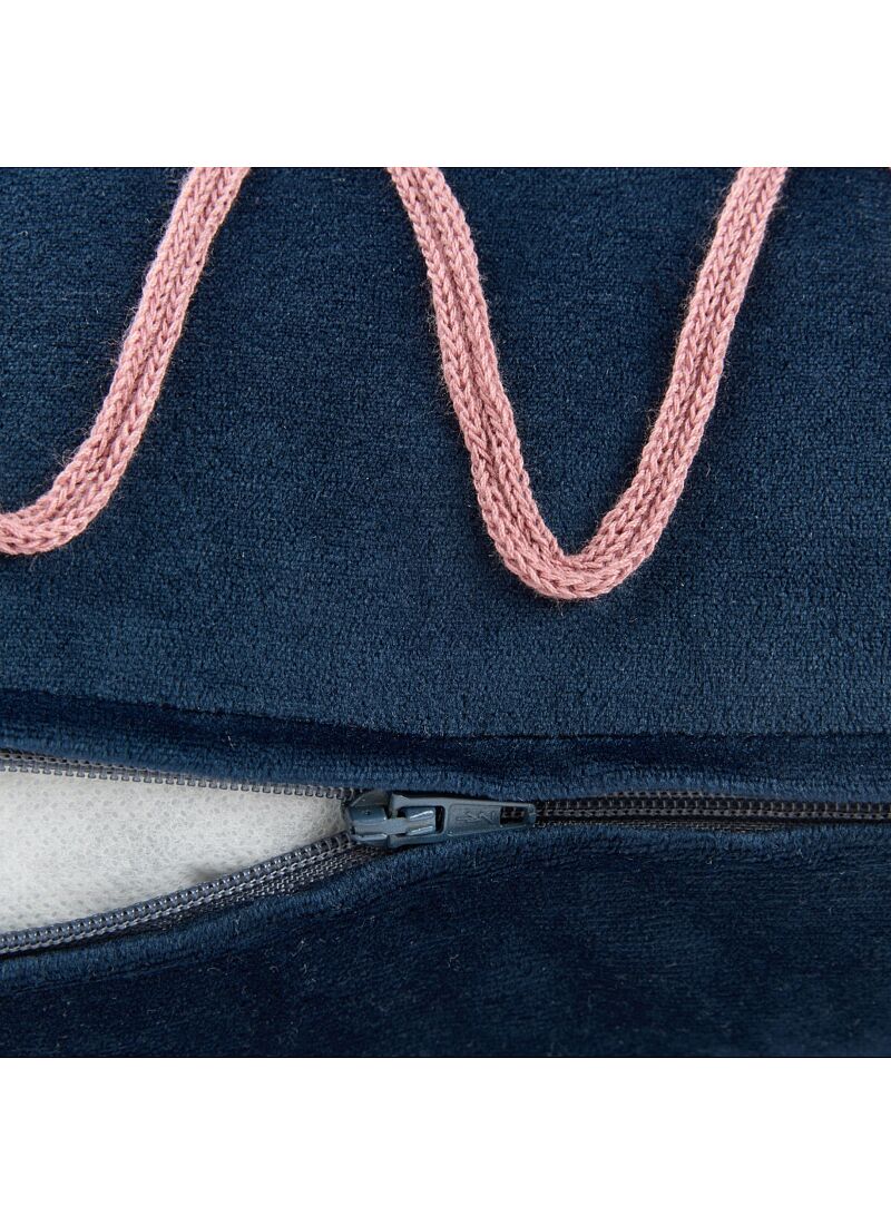 CUSHION (48x30) VELVET NIGHT BLUE