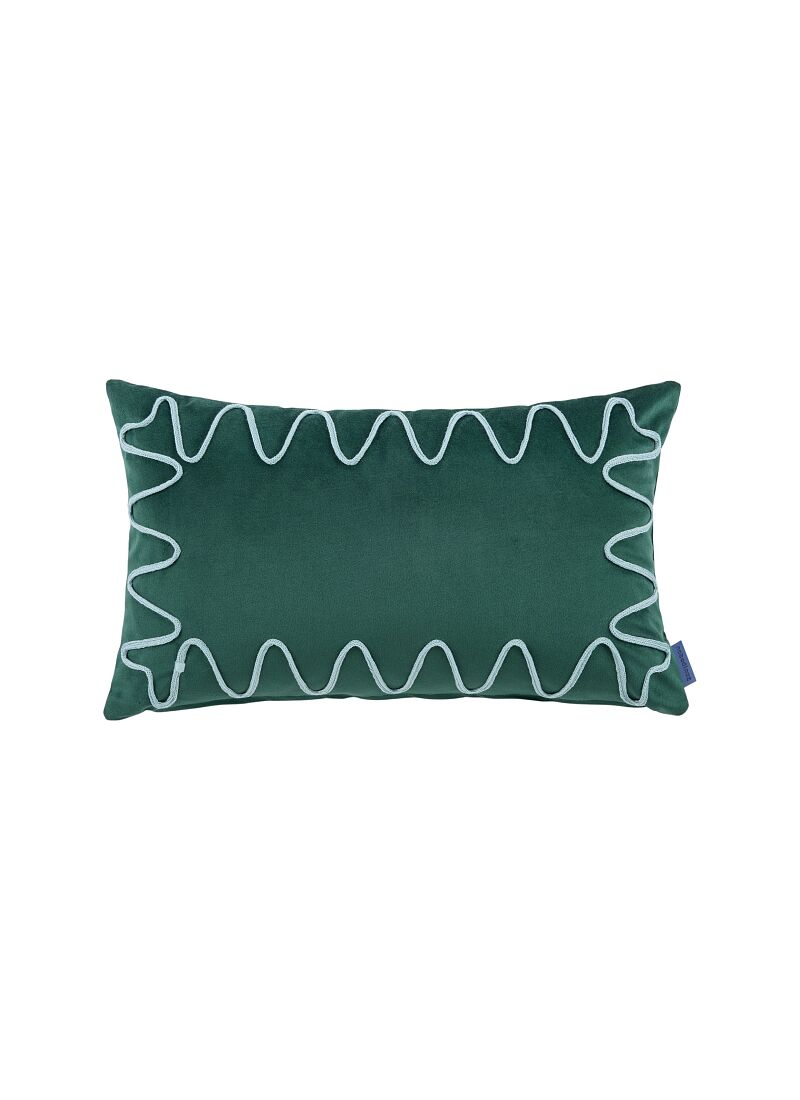 CUSHION (48x30) VELVET GREEN