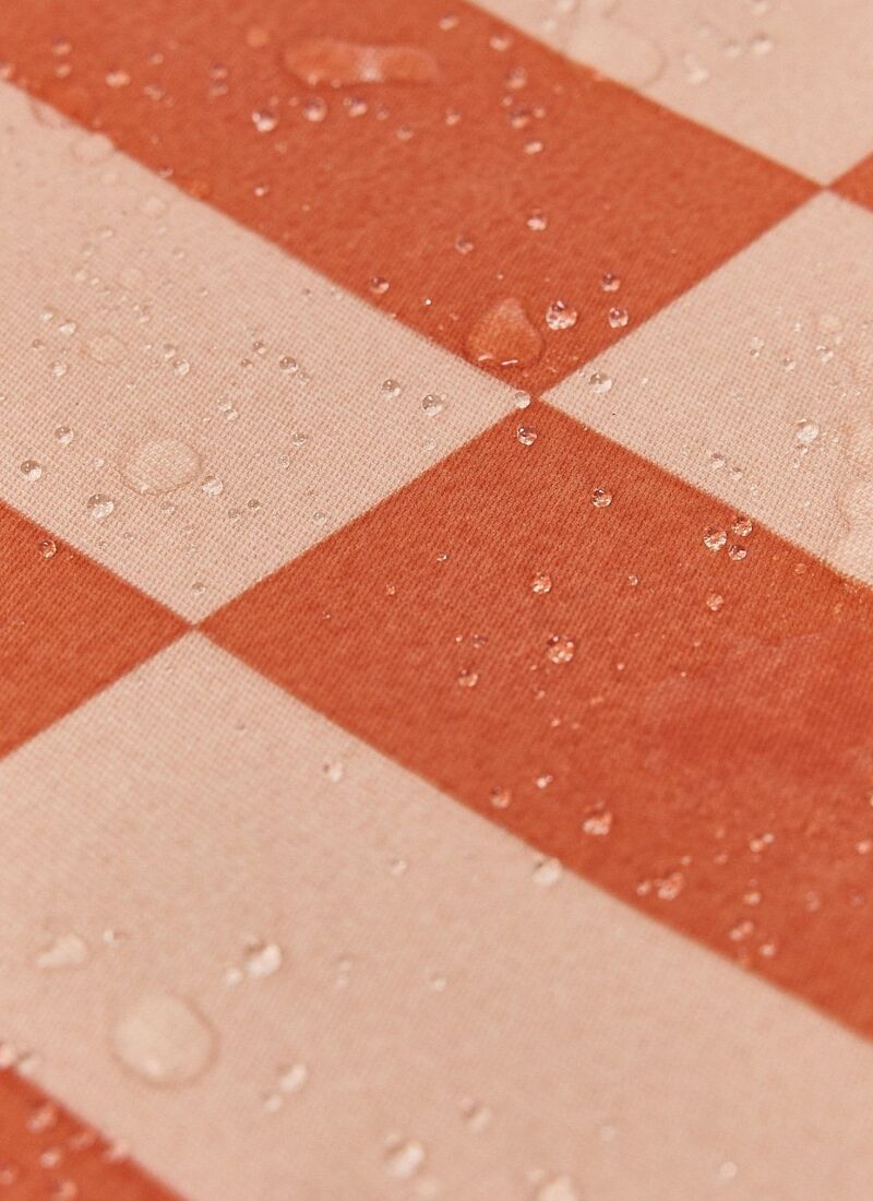 CHILDREN'S OUTDOOR POUF CHAIR TANGERINE TILES