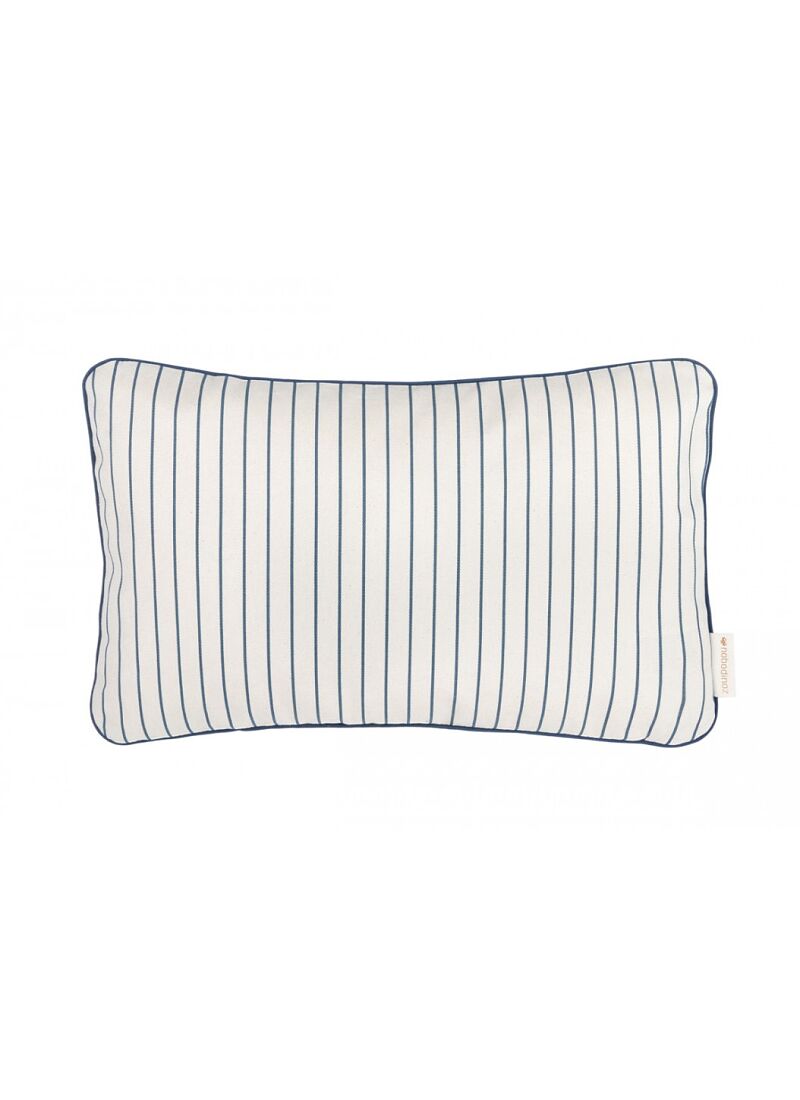 CUSHION JAZZ BLUE THIN STRIPES NATURAL