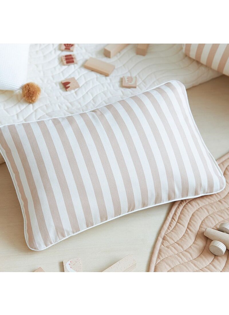 CUSHION JAZZ TAUPE STRIPES NATURAL