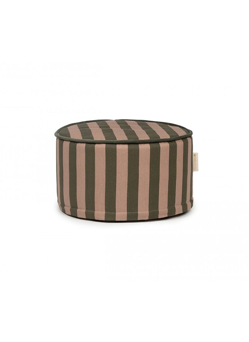 STOOL MAJESTIC GREEN TAUPE STRIPES