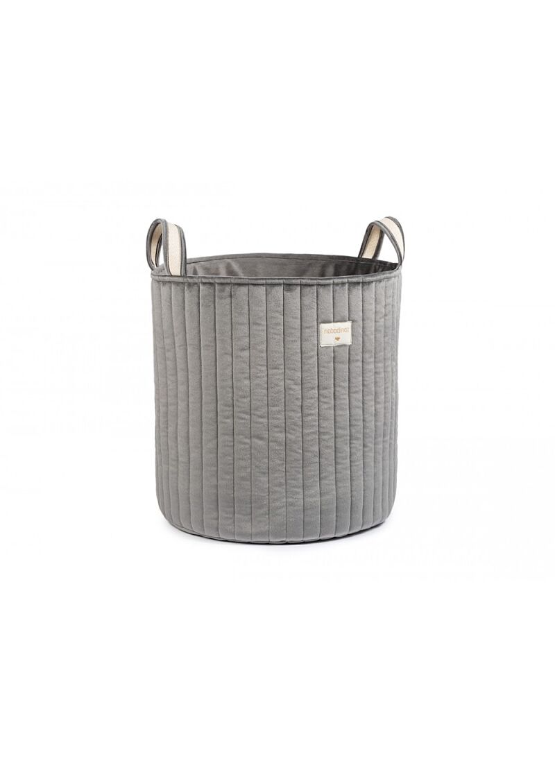 BASKET SAVANNA VELVET SLATE GREY