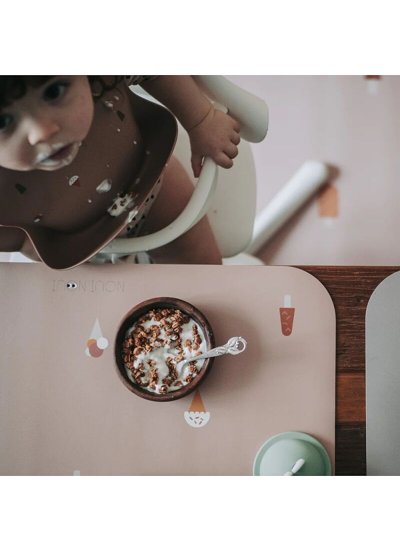 SILICONE PLACE MAT ICE CREAM ROSE
