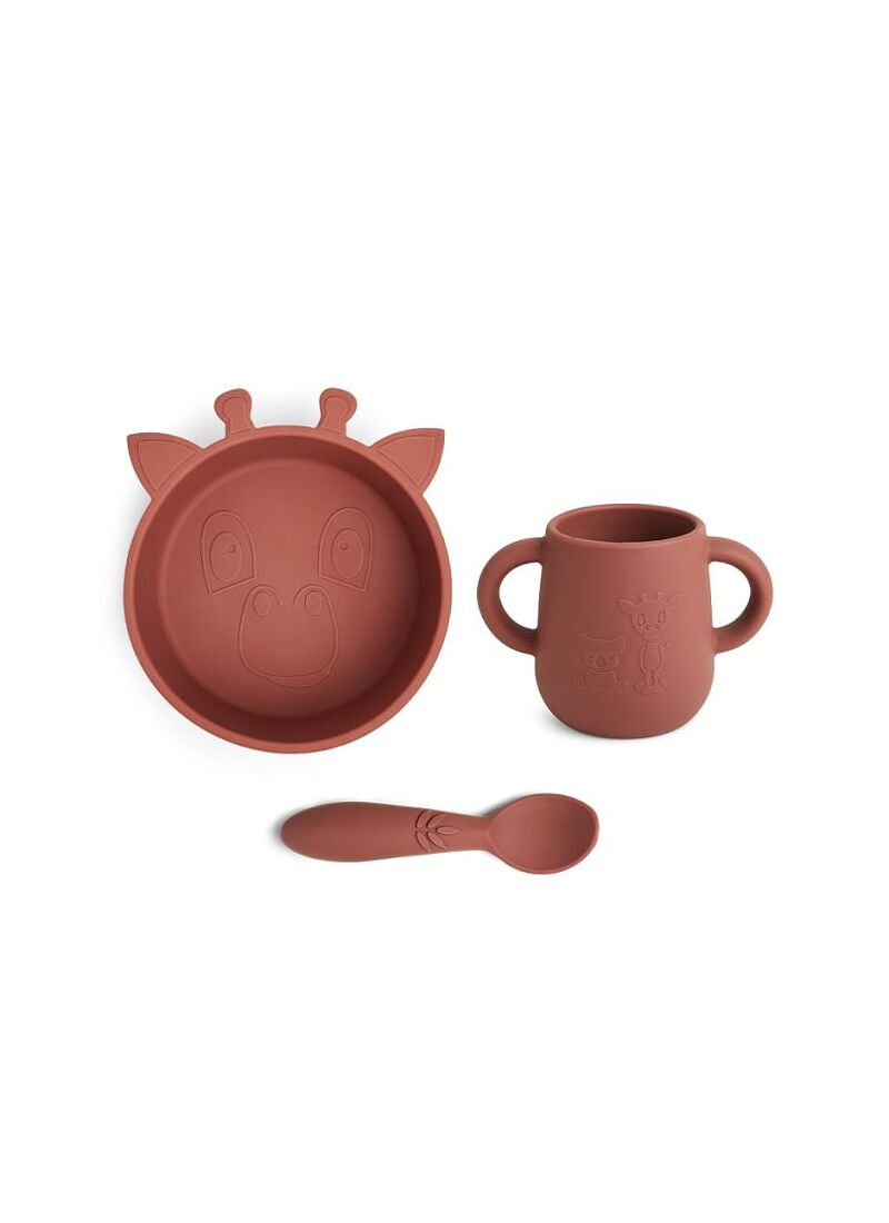 SILICONE DINNER SET EBBA MAHOGANY