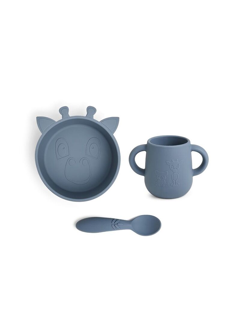 SILICONE DINNER SET EBBA BERING SEA