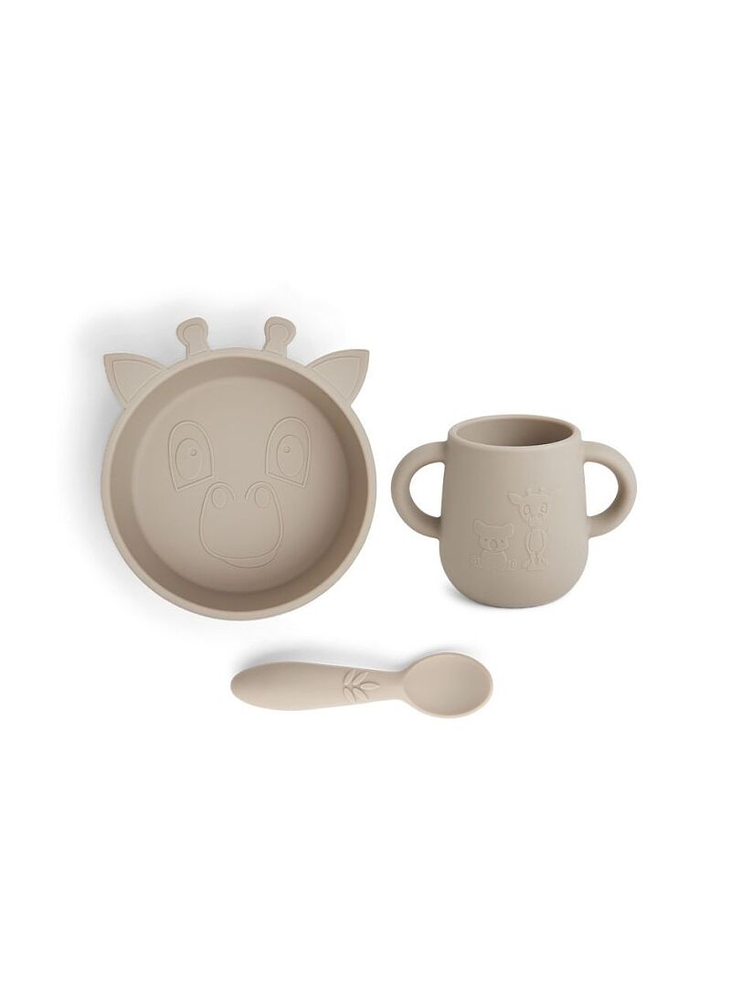 SILICONE DINNER SET EBBA COBBLESTONE
