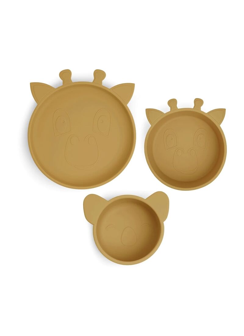 SILICONE DINNER SET BENNI DUSTY YELLOW