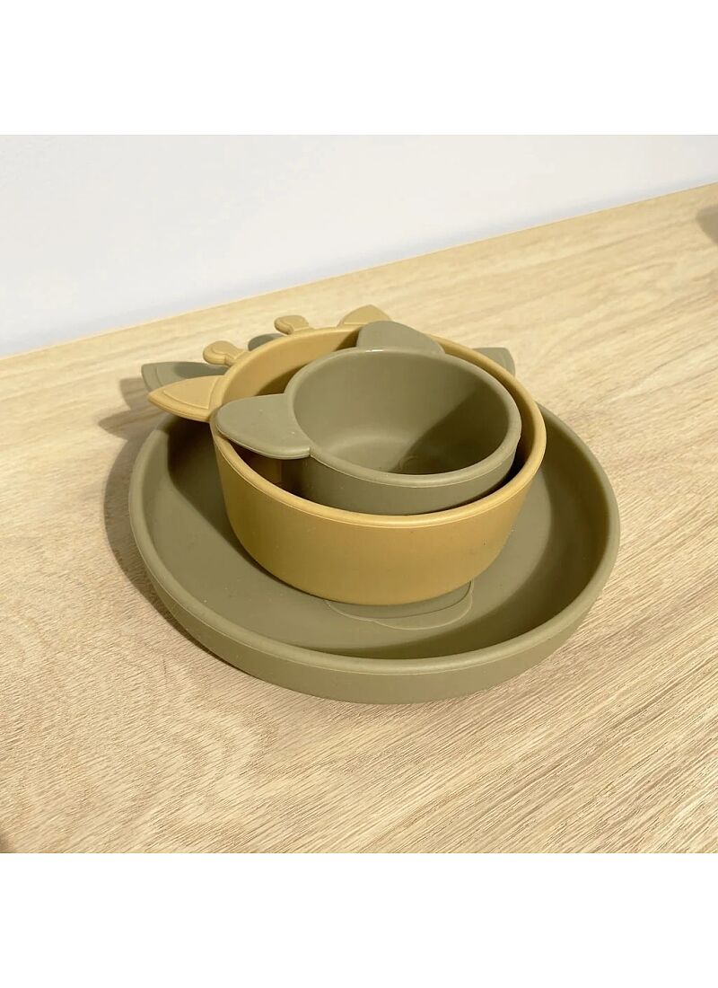 SILICONE DINNER SET BENNI DUSTY YELLOW