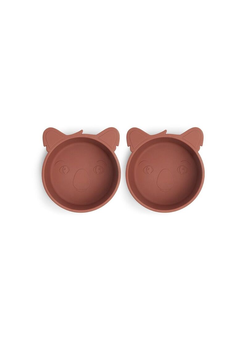 SILICONE BOWL ALEX KOALA MAHOGANY