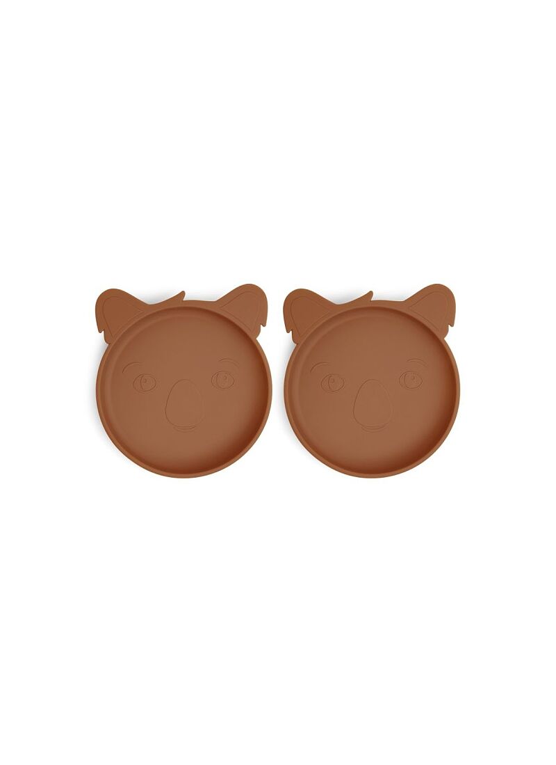 SILICONE PLATES AKILA KOALA CARAMEL CAFE