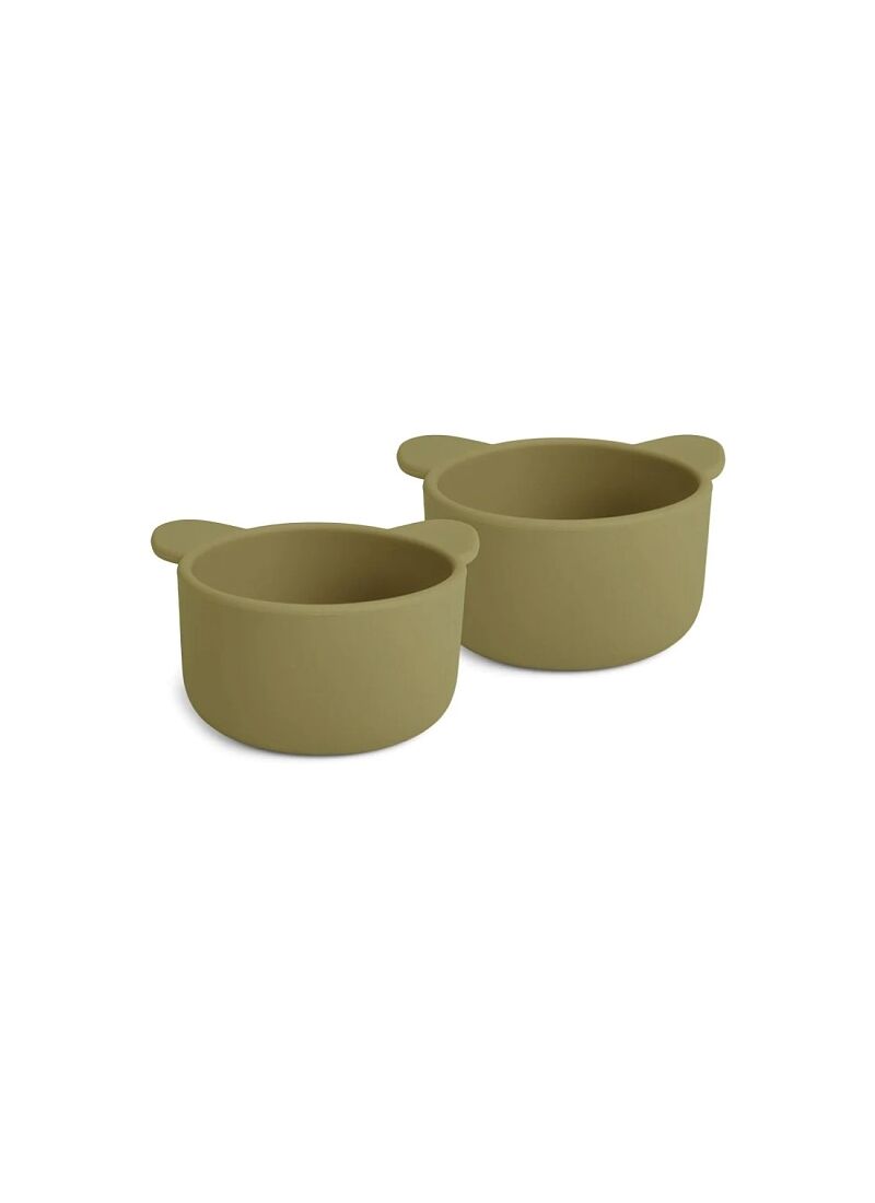 SILICONE SNACK BOWL ROSA OLIVE GREEN