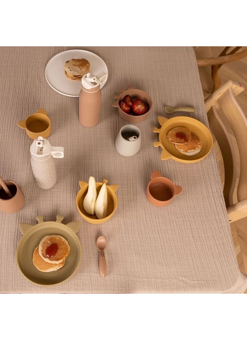 SILICONE SNACK BOWL ROSA DUSTY YELLOW